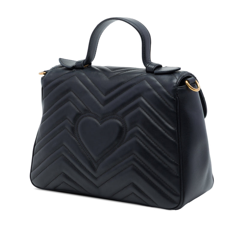 Small GG Marmont Matelasse Leather Top Handle Bag - Image 2