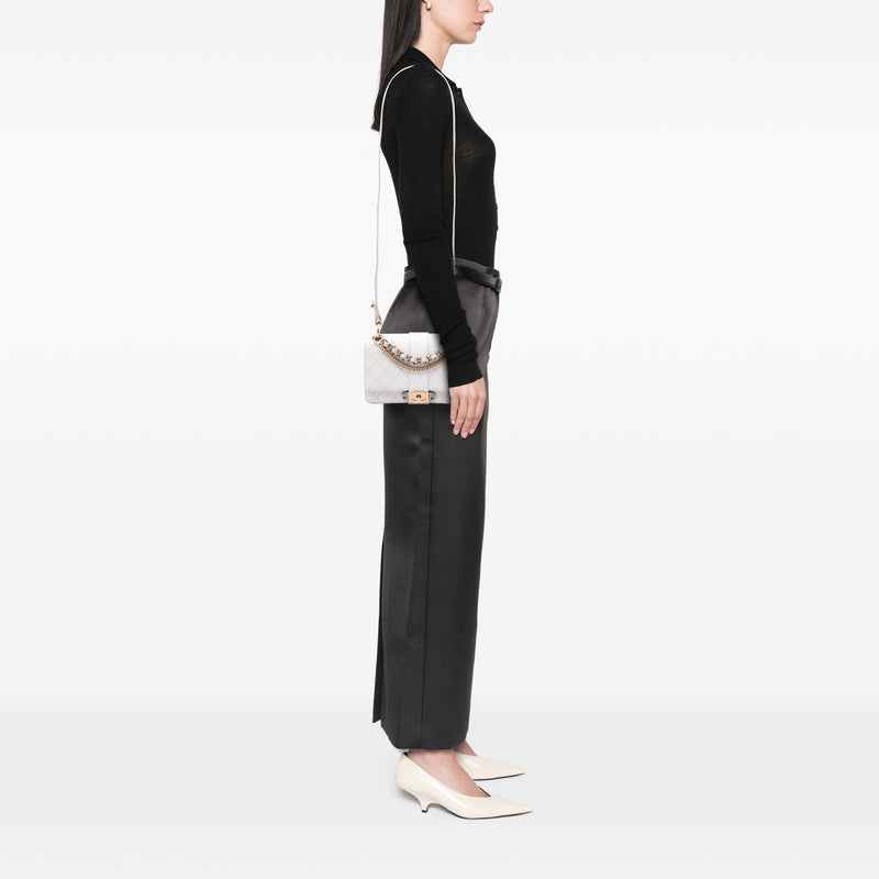 CC Stitched Calfskin Chain Flap - Image 6