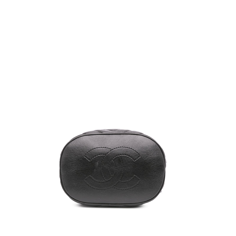 Quilted Chevron Lambskin Handle with Chic Bucket Bag - Image 3
