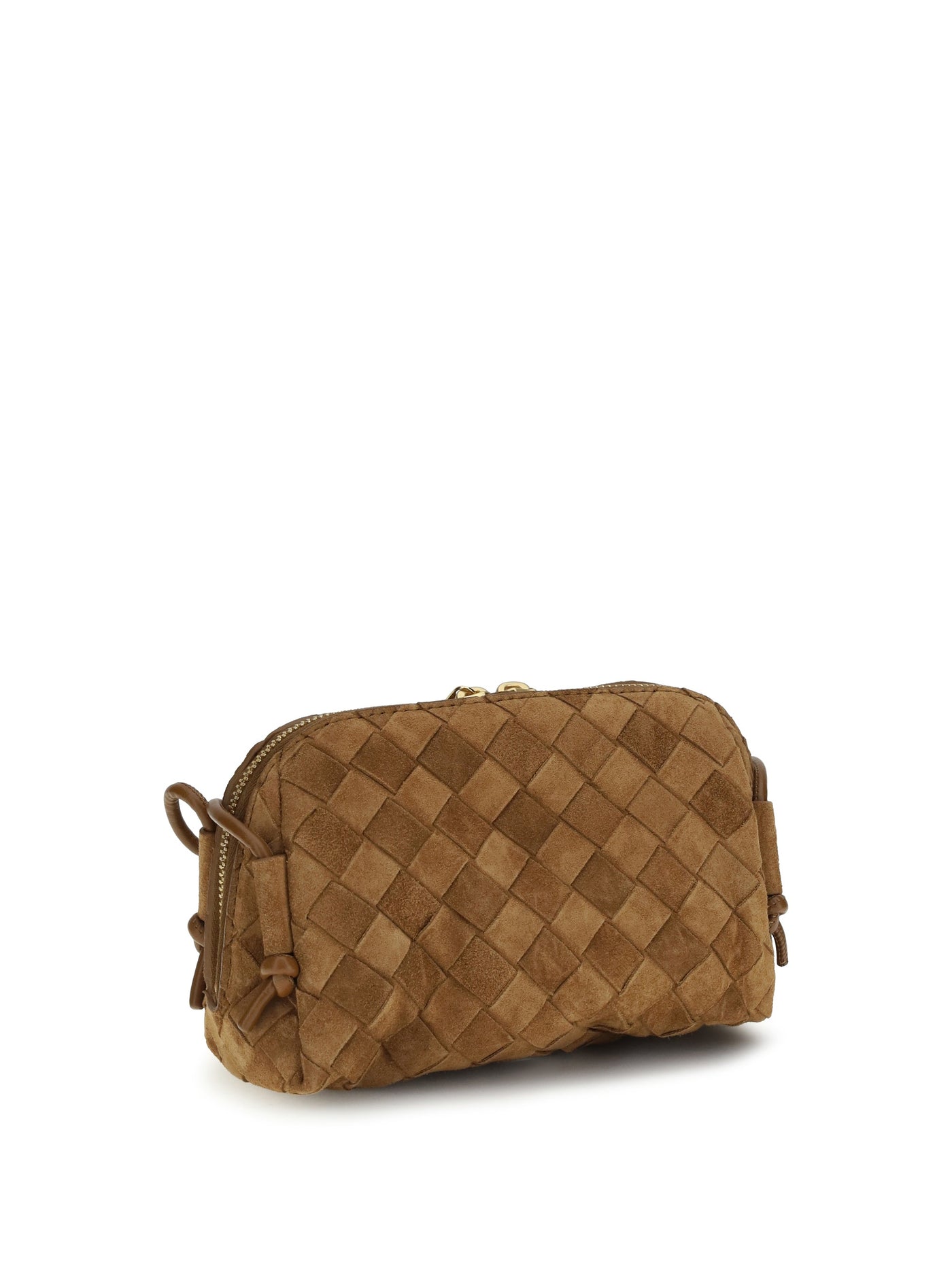 Bottega Veneta Shoulder Bag — Gold Calf Leather