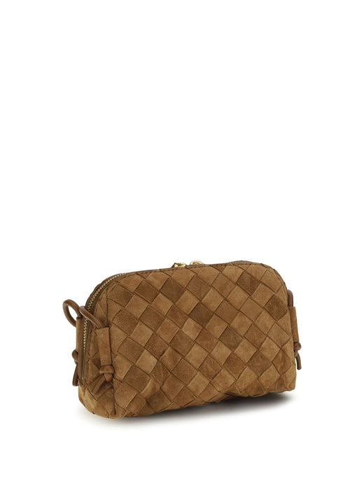 Bottega Veneta Shoulder Bag — Gold Calf Leather