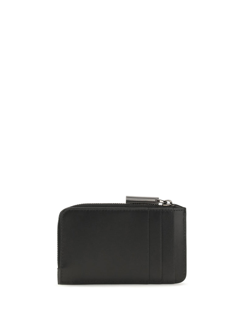Christian Louboutin Canopy Card Wallet — Black Calf Leather Bos Taurus