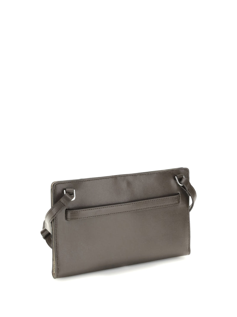 Toteme Crossbody Bag — Gray Cow Leather