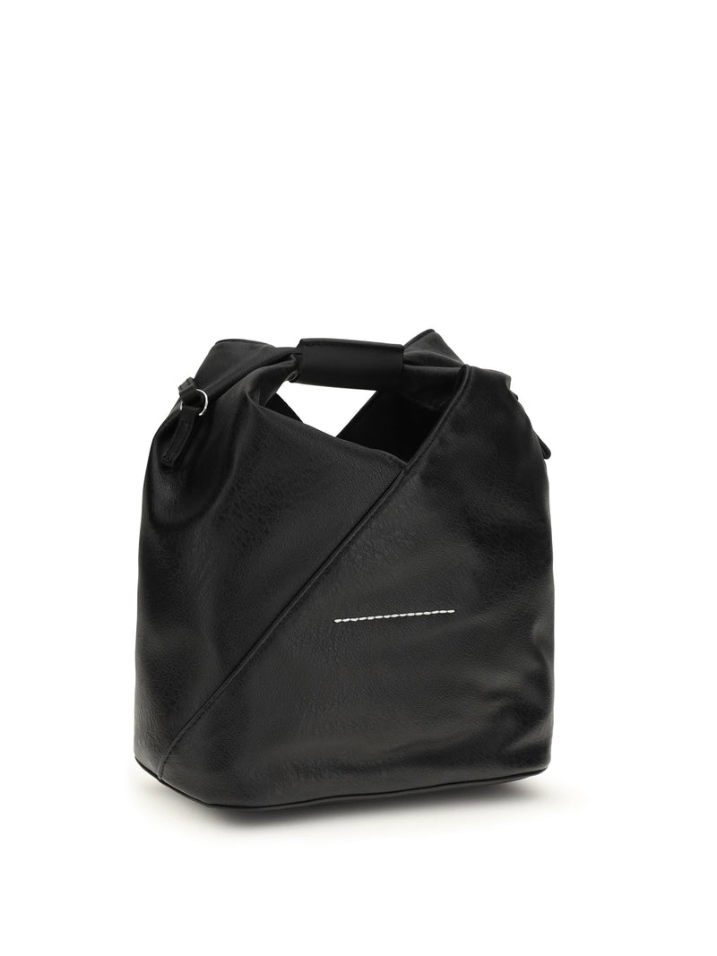 Mm6 Maison Margiela Japanese Shoulder Bag — Black Polyurethane; Polyethylene