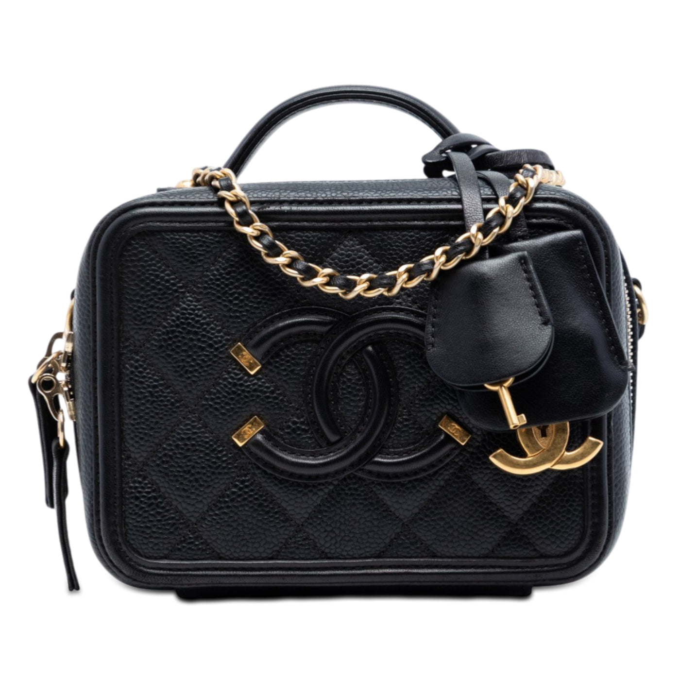 Small Caviar CC Filigree Vanity Case - Image 1
