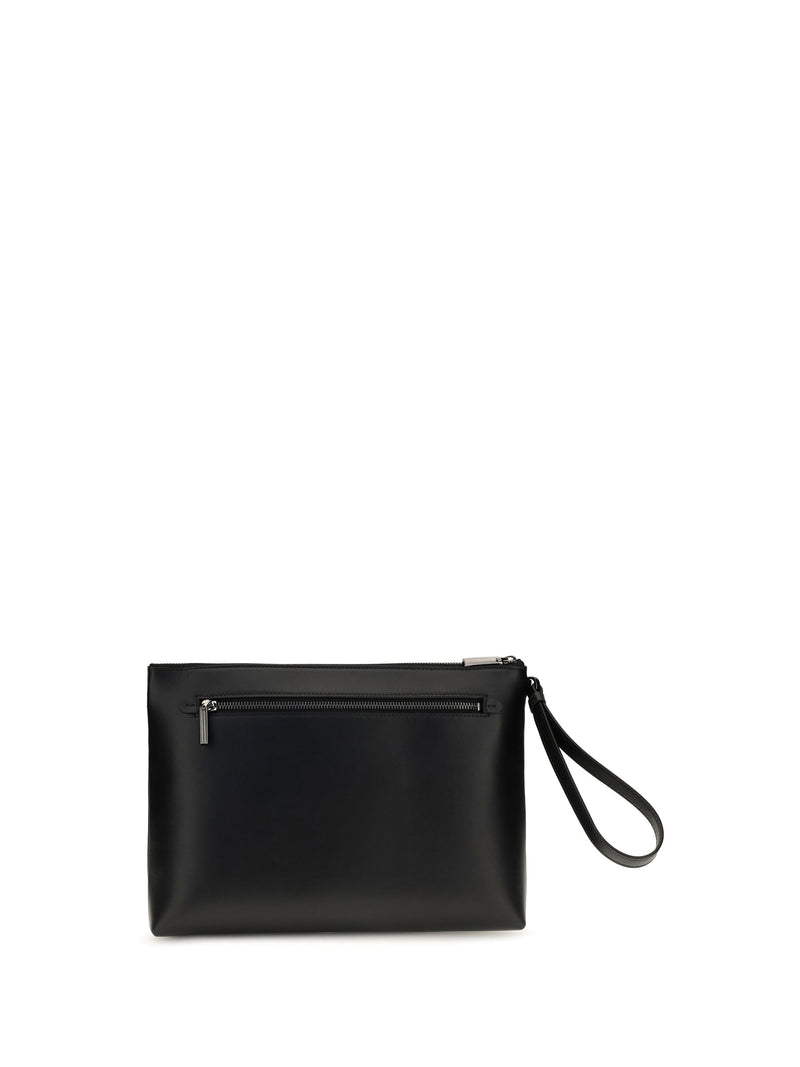 Christian Louboutin Kosmica Clutch Wallet — Black Calf Leather Bos Taurus