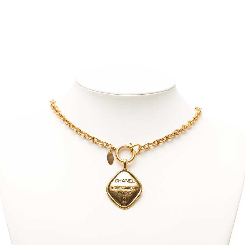 CC Gold Plated 31 Rue Cambon Pendant Necklace - Image 5