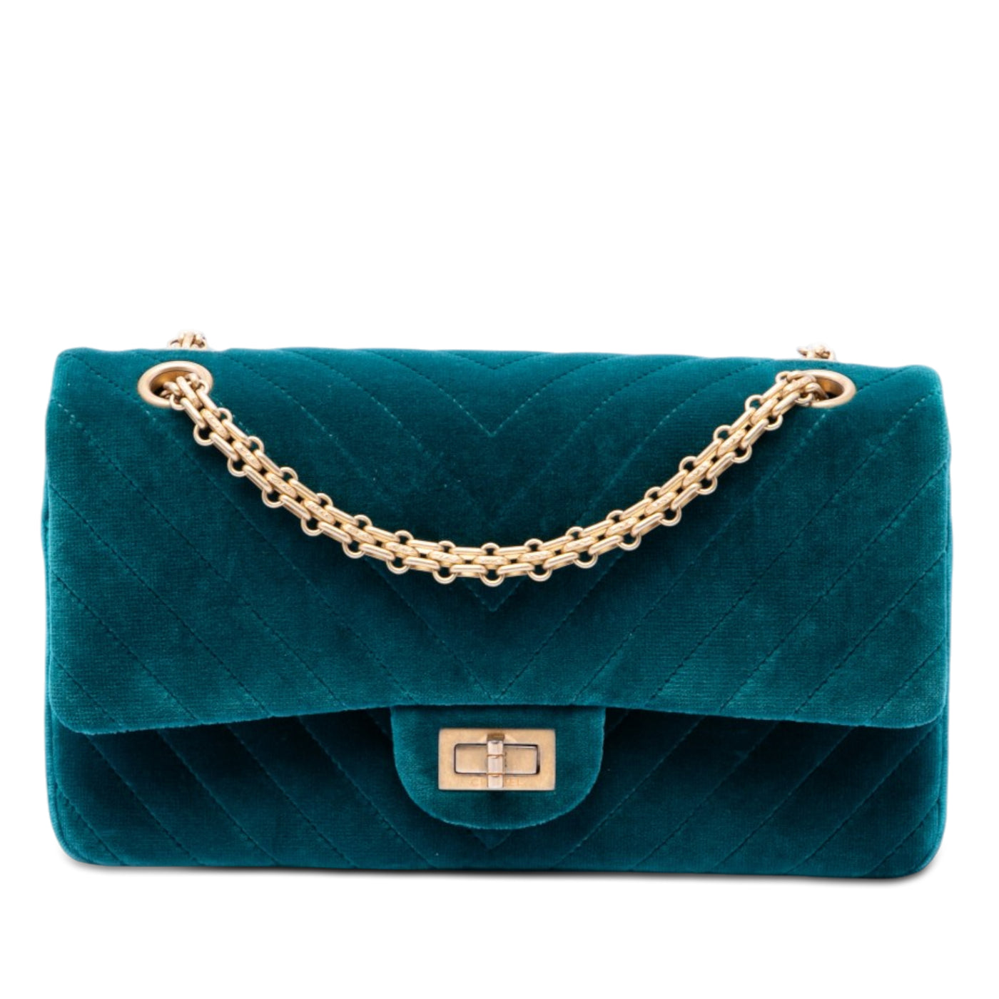Chevron Velvet Reissue 2.55 Double Flap 225 - Image 1