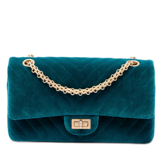 Chevron Velvet Reissue 2.55 Double Flap 225 - Image 1