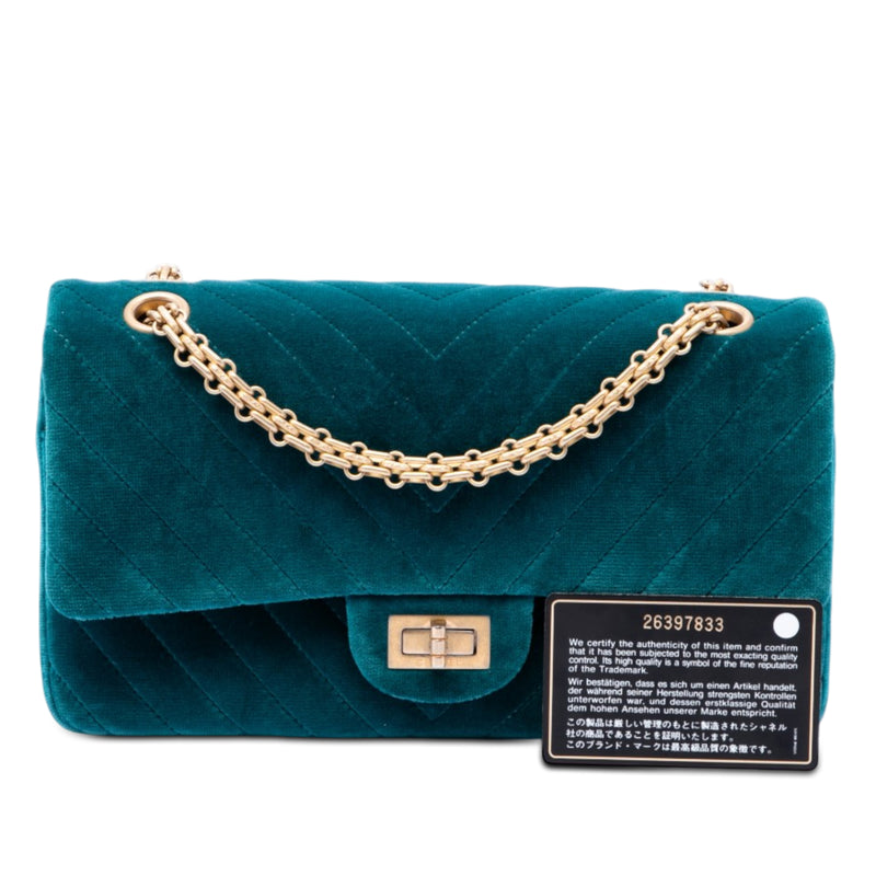 Chevron Velvet Reissue 2.55 Double Flap 225 - Image 7