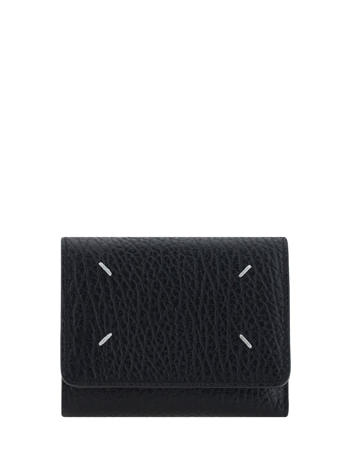 Maison Margiela Grained Calf Leather Wallet — Black Bos Taurus