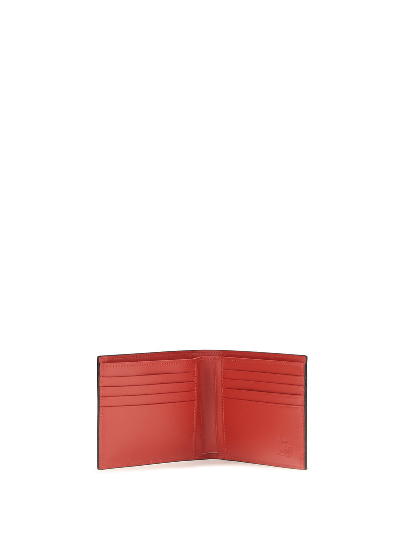 Christian Louboutin Canopy Bifold Wallet — Black Calf Leather Bos Taurus
