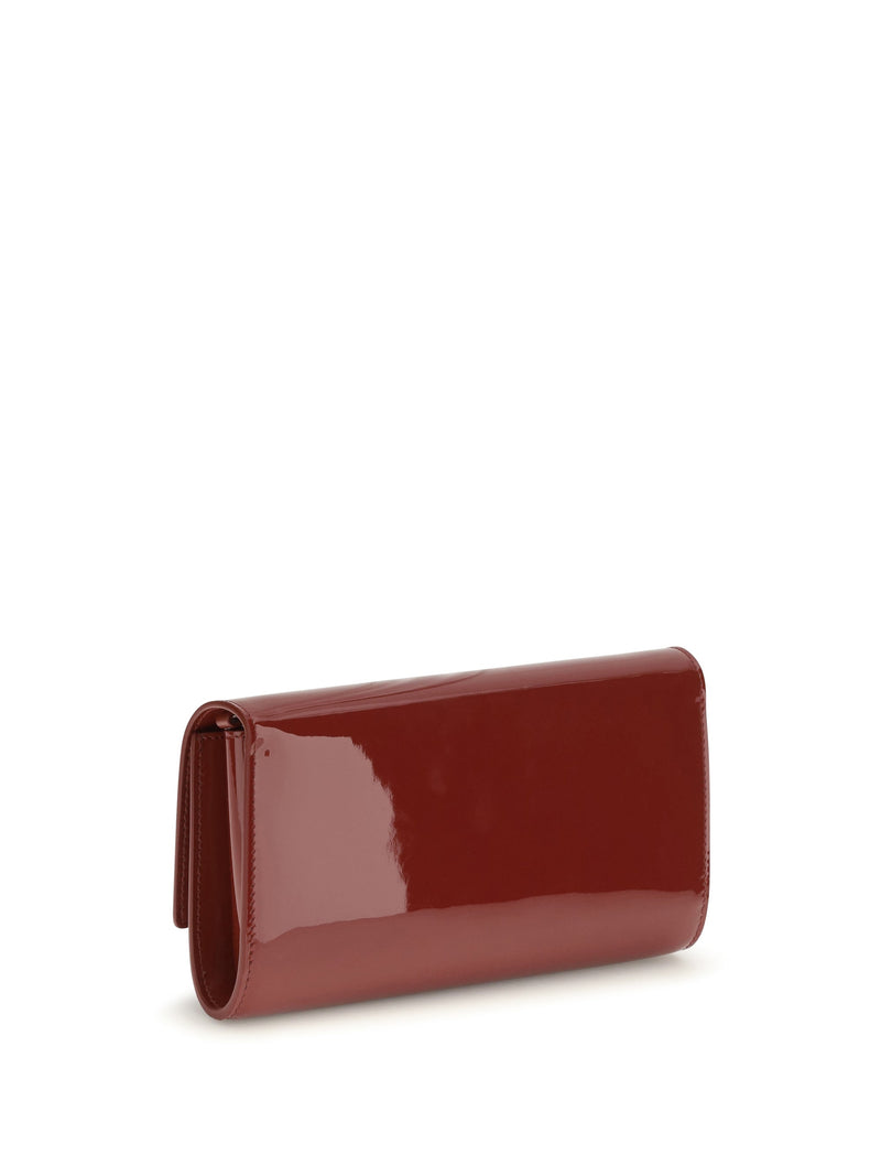 Christian Louboutin Bettina Wallet On Chain — Red Calf Leather Bos Taurus