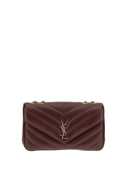 Saint Laurent Loulou Shoulder Bag — Brown Lamb Ovis Aries