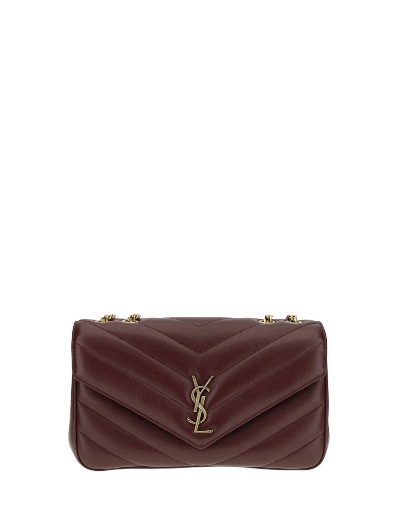 Saint Laurent Shoulder Bag — Brown Lambskin