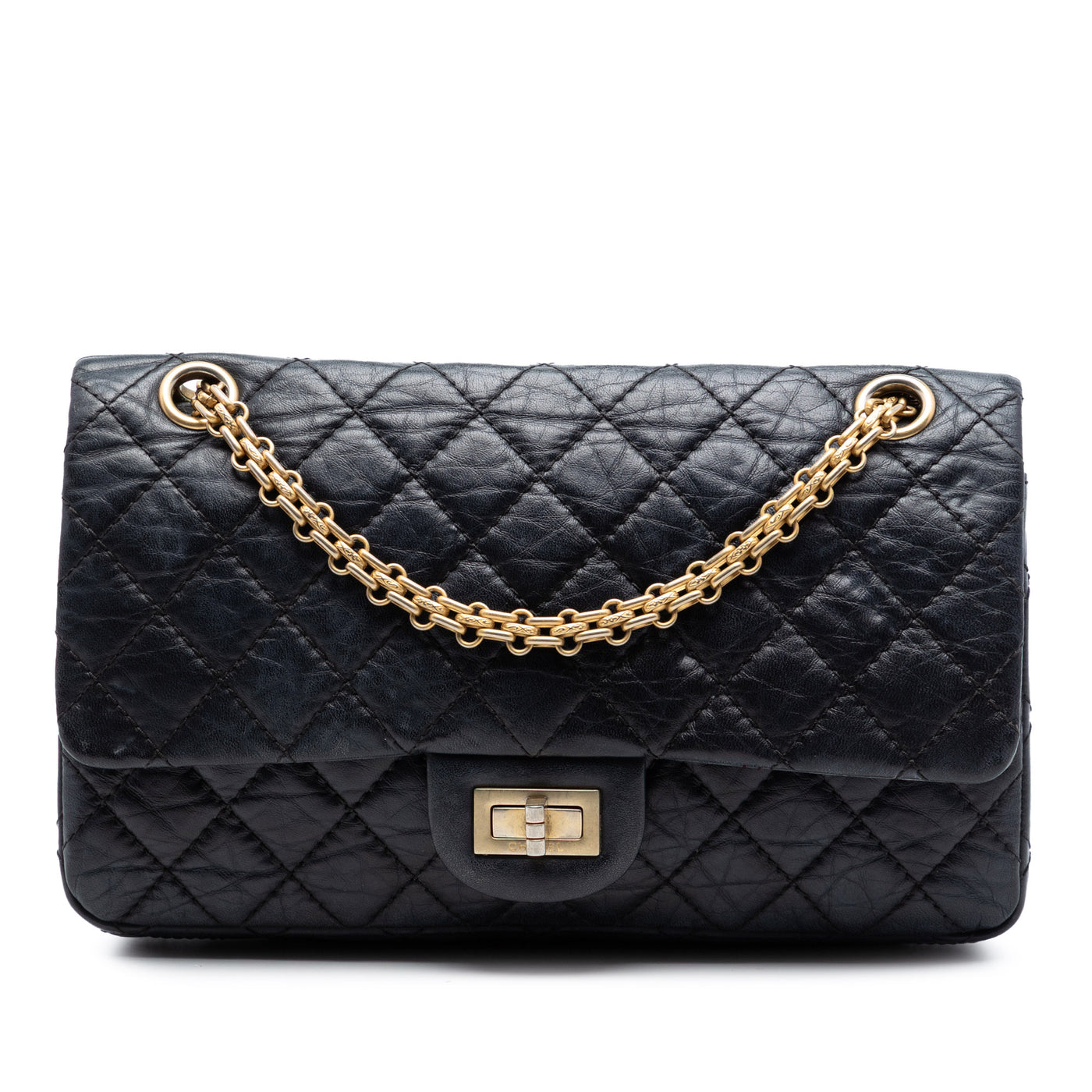 Quilted Aged Calfskin Reissue 2.55 Double Flap 225 - Image 1