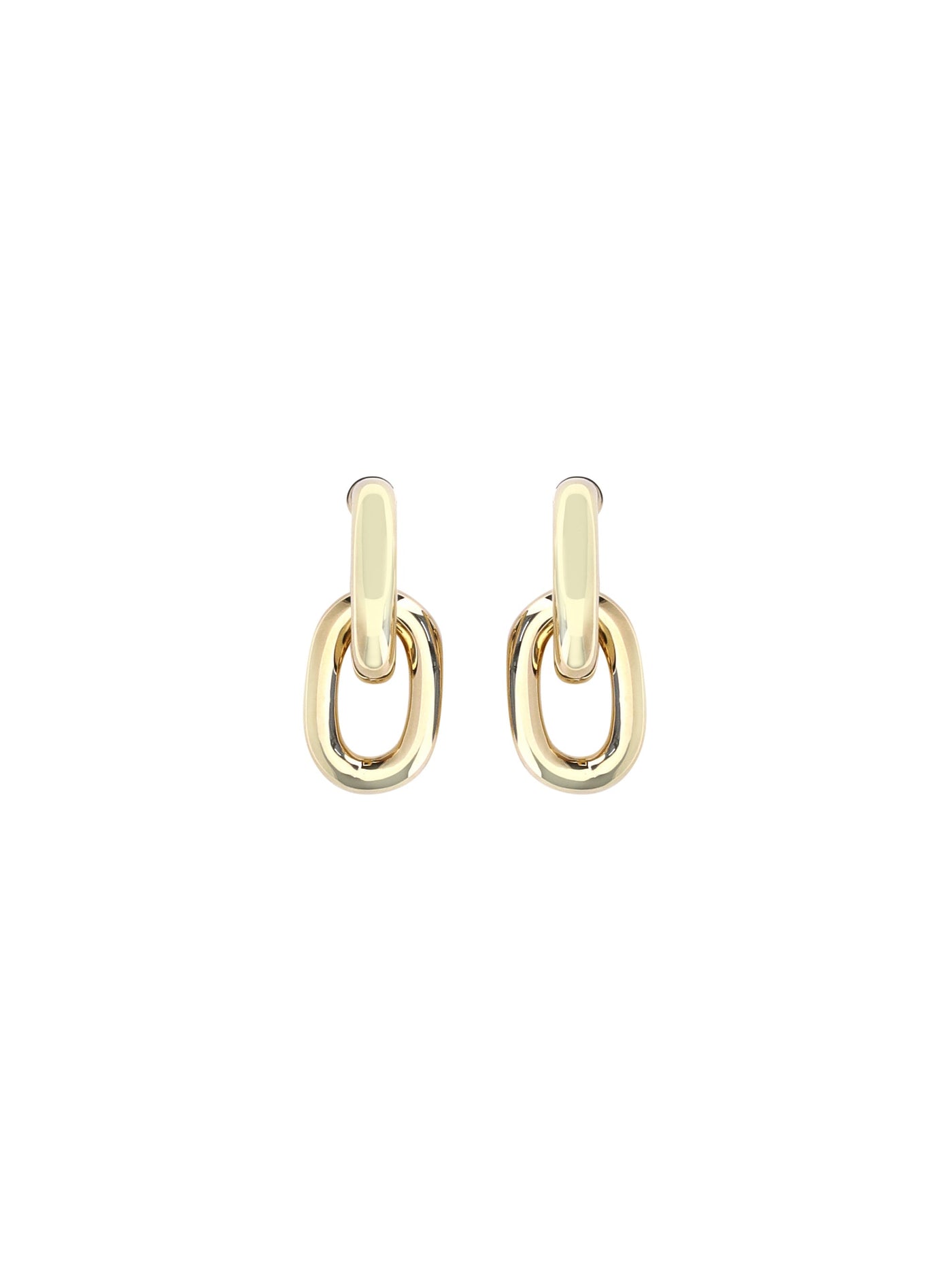 Rabanne Double Xl Earrings — Gold Resin; Alluminio