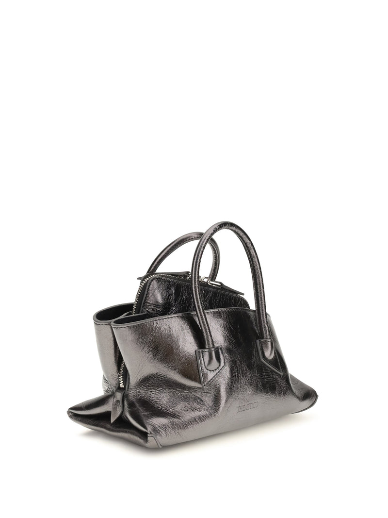 The Attico Top Handle Bag — Silver Calf Leather Bos Taurus