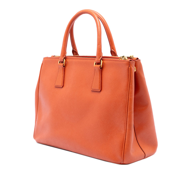 Medium Saffiano Lux Galleria Double Zip Satchel - Image 2