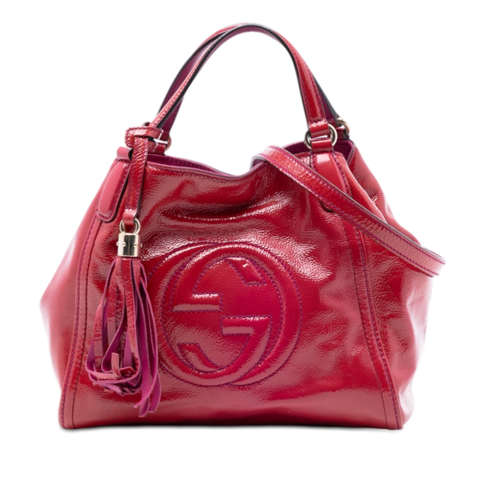 Small Patent Soho Satchel - Image 1