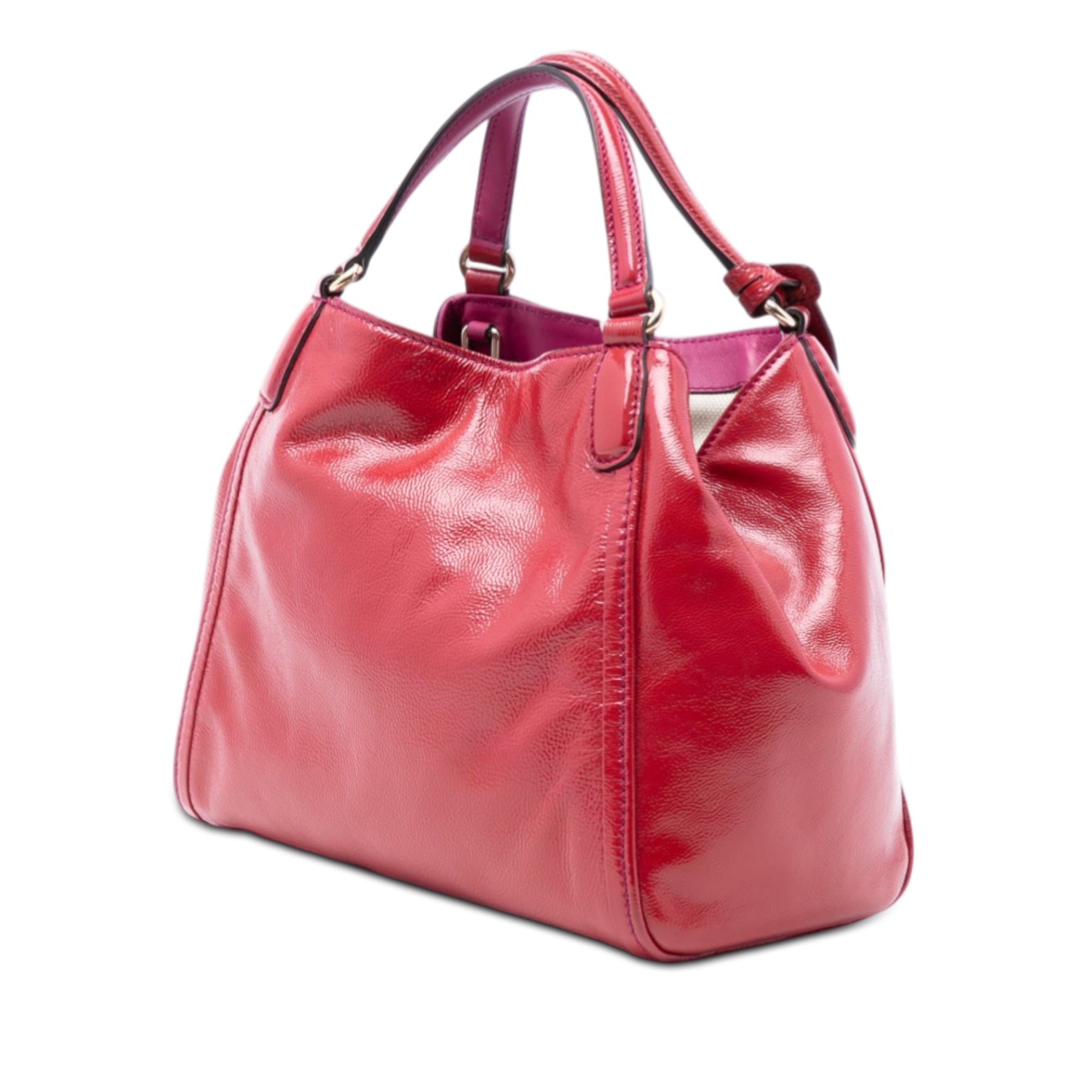 Small Patent Soho Satchel - Image 2