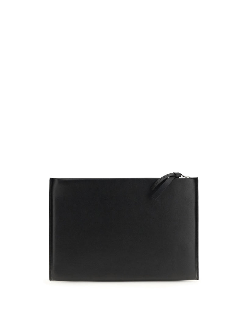 Givenchy Antigona Stamped Clutch — Black Calf Leather Bos Taurus