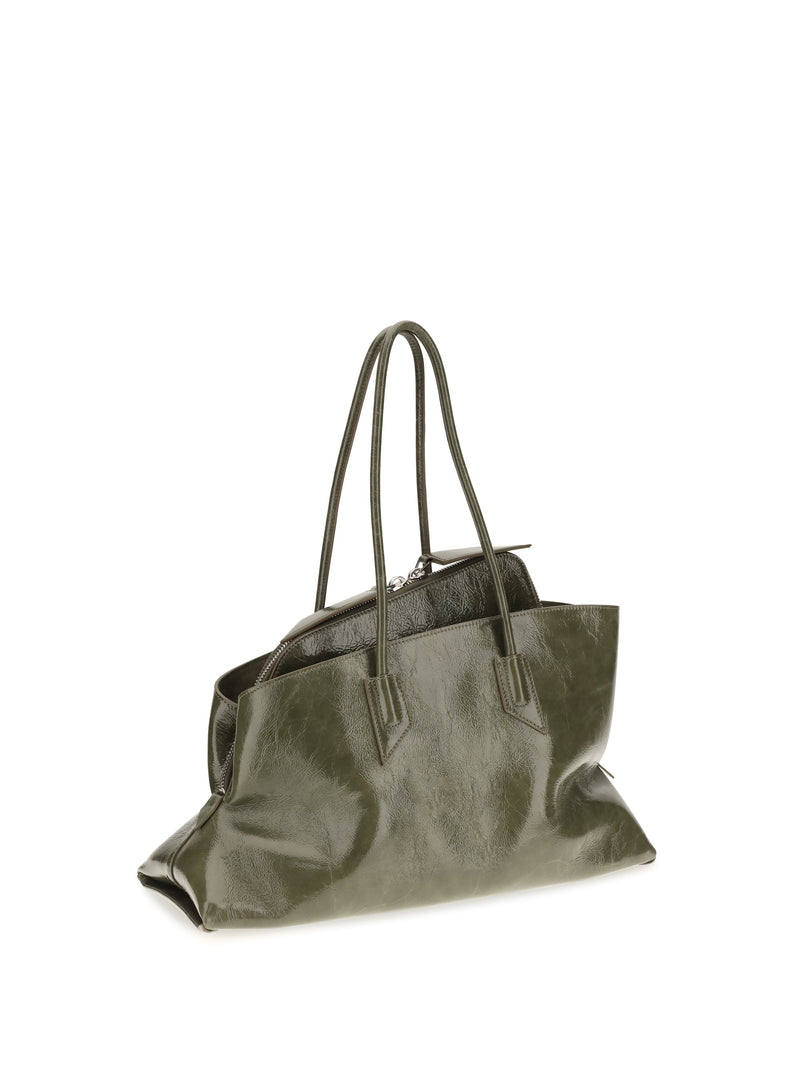 The Attico Shoulder Bag — Green Calf Leather Bos Taurus
