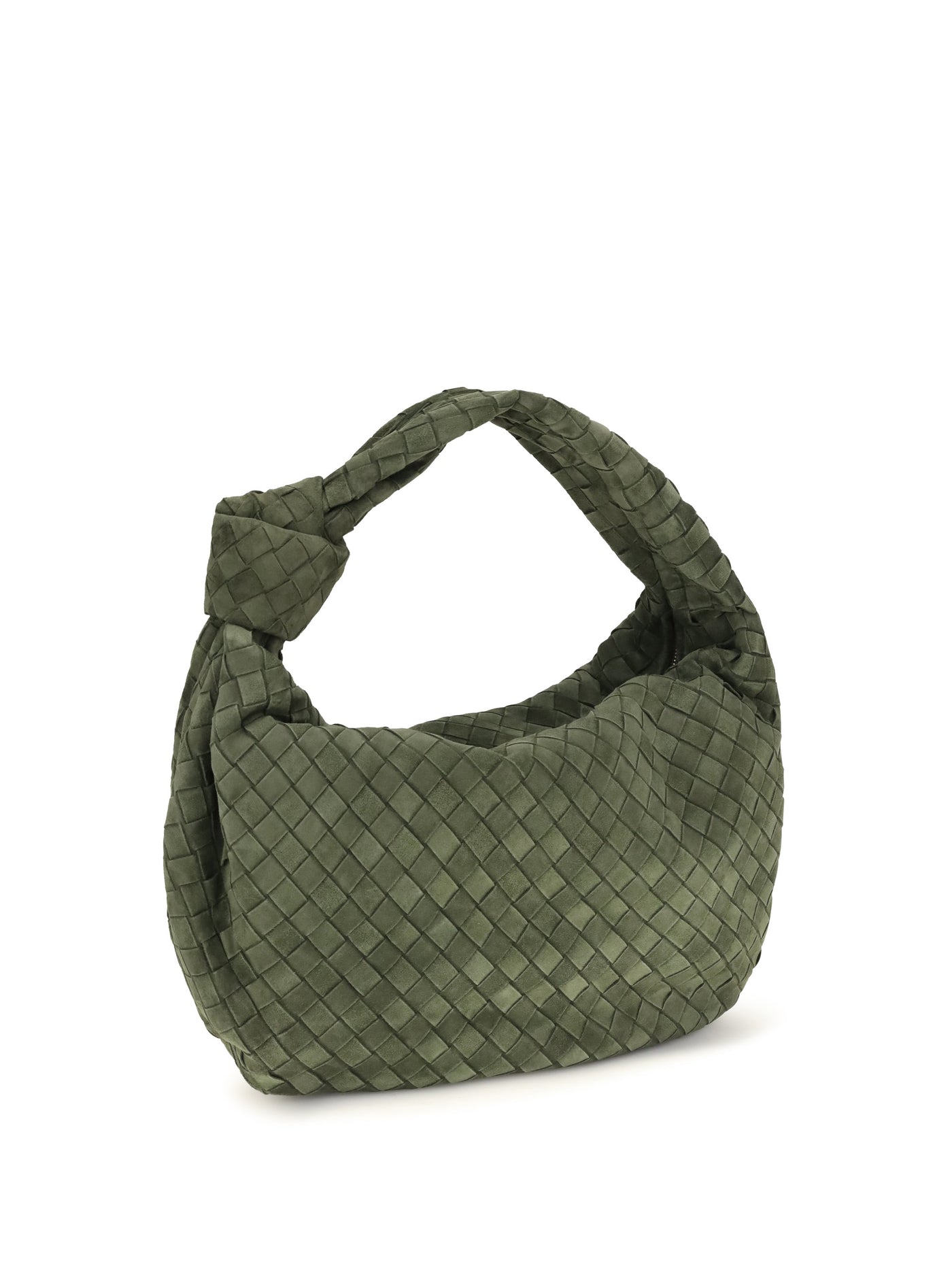 Bottega Veneta Jodie Shoulder Bag — Green Calf Leather