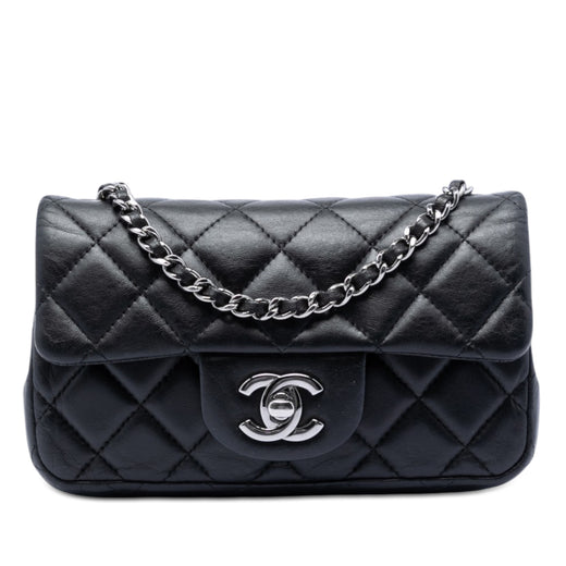 Extra Mini Rectangular Quilted Lambskin Flap - Image 1