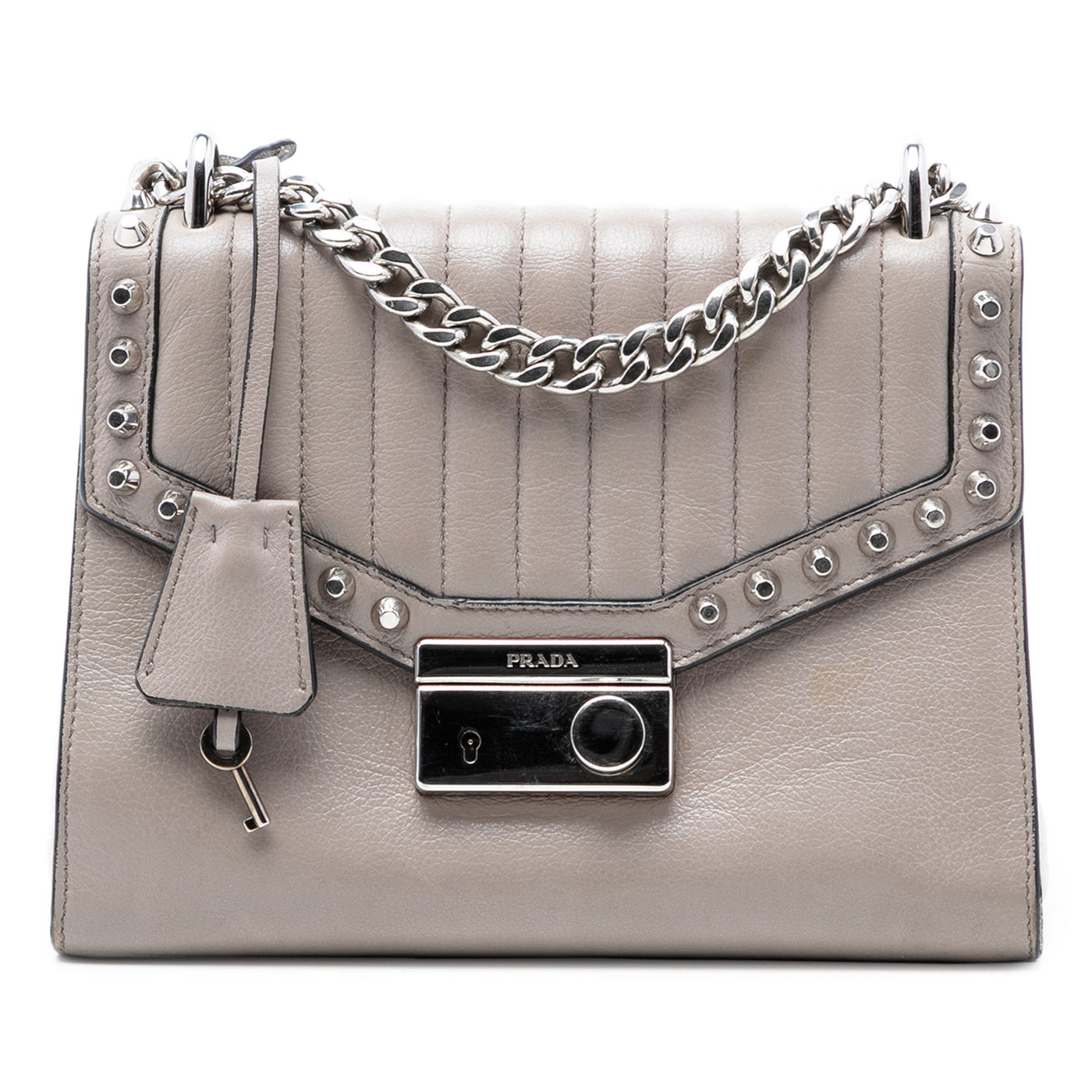 Studded Glace Calf Sound Lock Crossbody - Image 1
