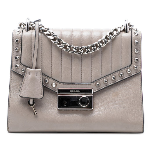 Studded Glace Calf Sound Lock Crossbody - Image 1