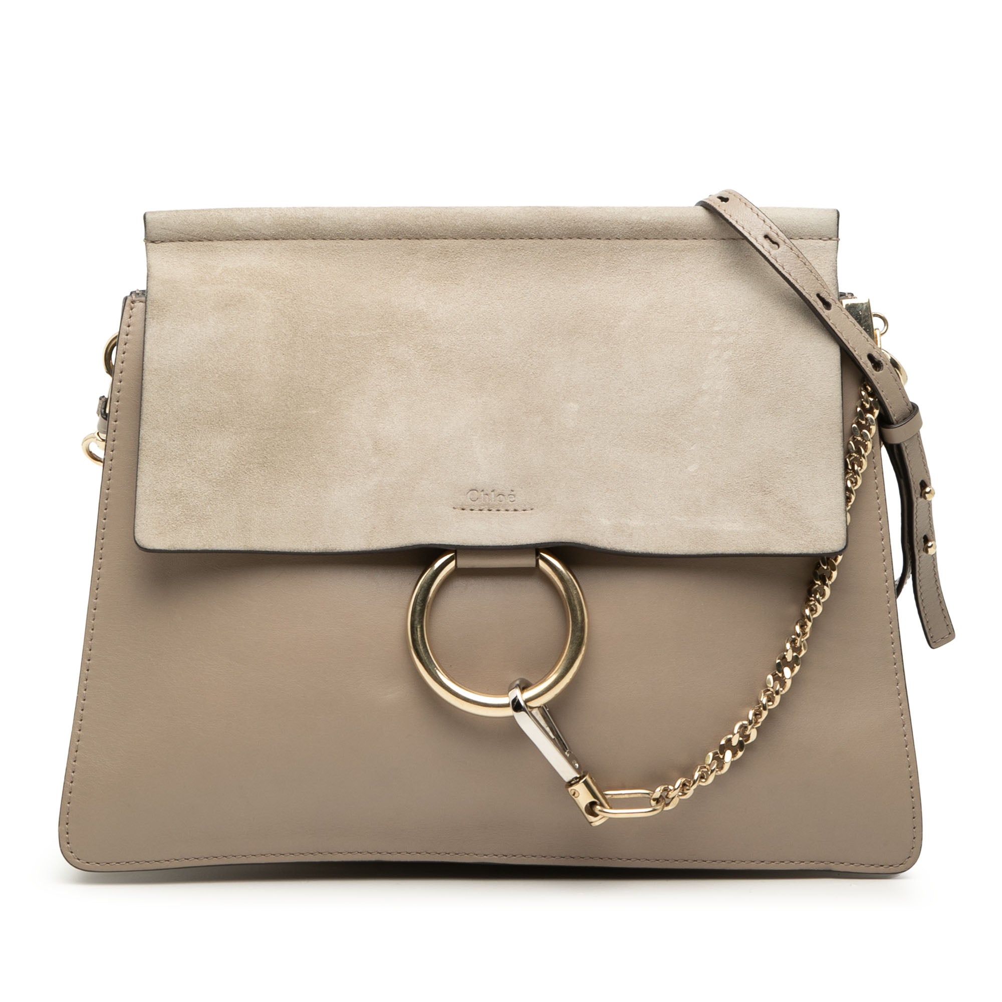 Medium Calfskin and Suede Faye Crossbody - Image 1