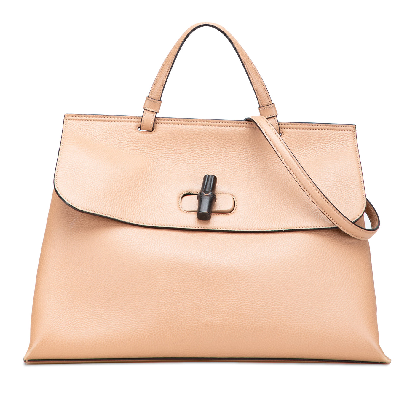 Large Calfskin Bamboo Daily Satchel - Image 1