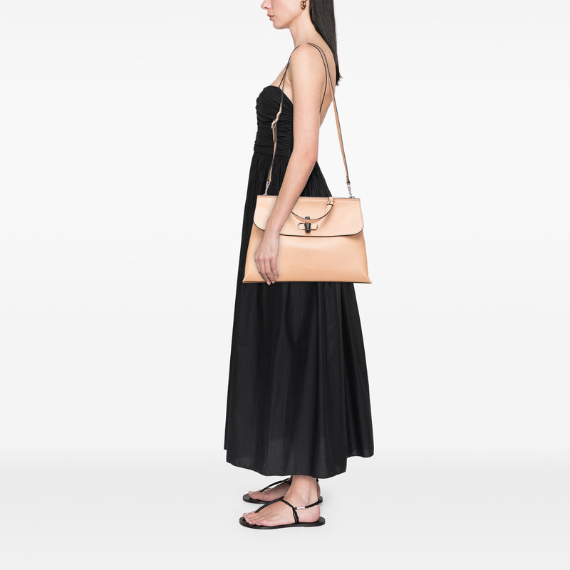 Large Calfskin Bamboo Daily Satchel - Image 10