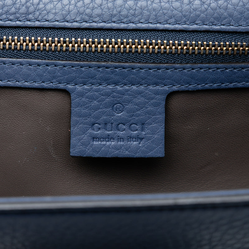 Medium Leather Miss Bamboo Crossbody - Image 5