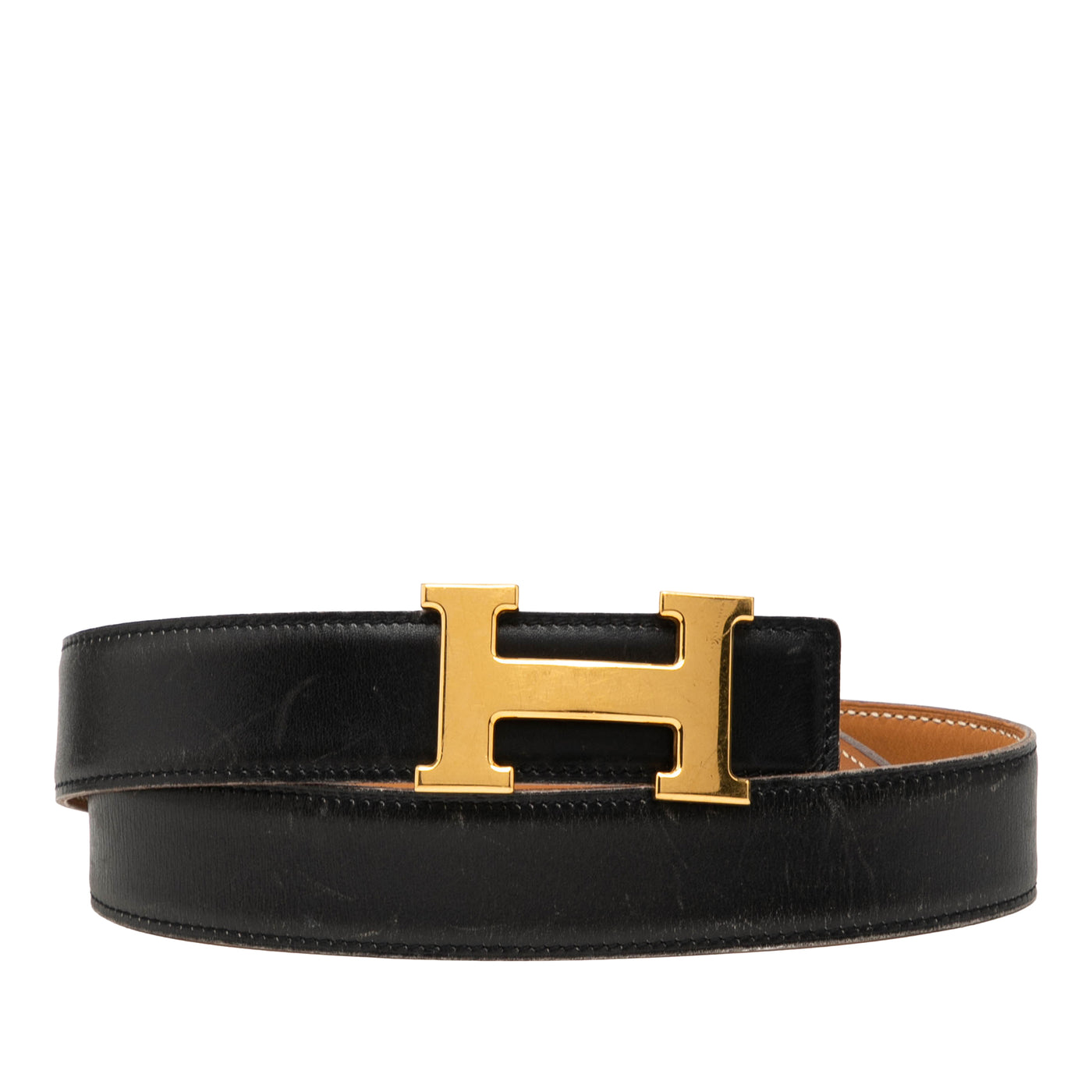 Box Calf Constance H Reversible Belt - Image 1