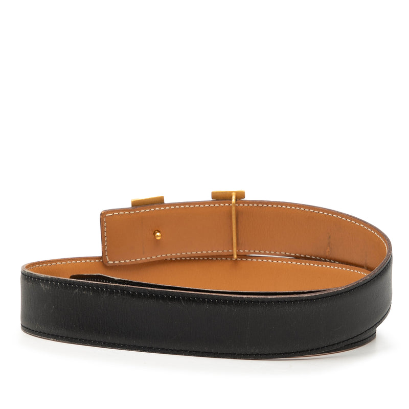 Box Calf Constance H Reversible Belt - Image 3