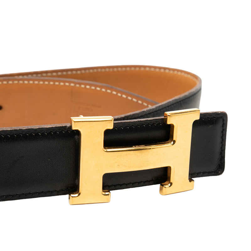 Box Calf Constance H Reversible Belt - Image 4