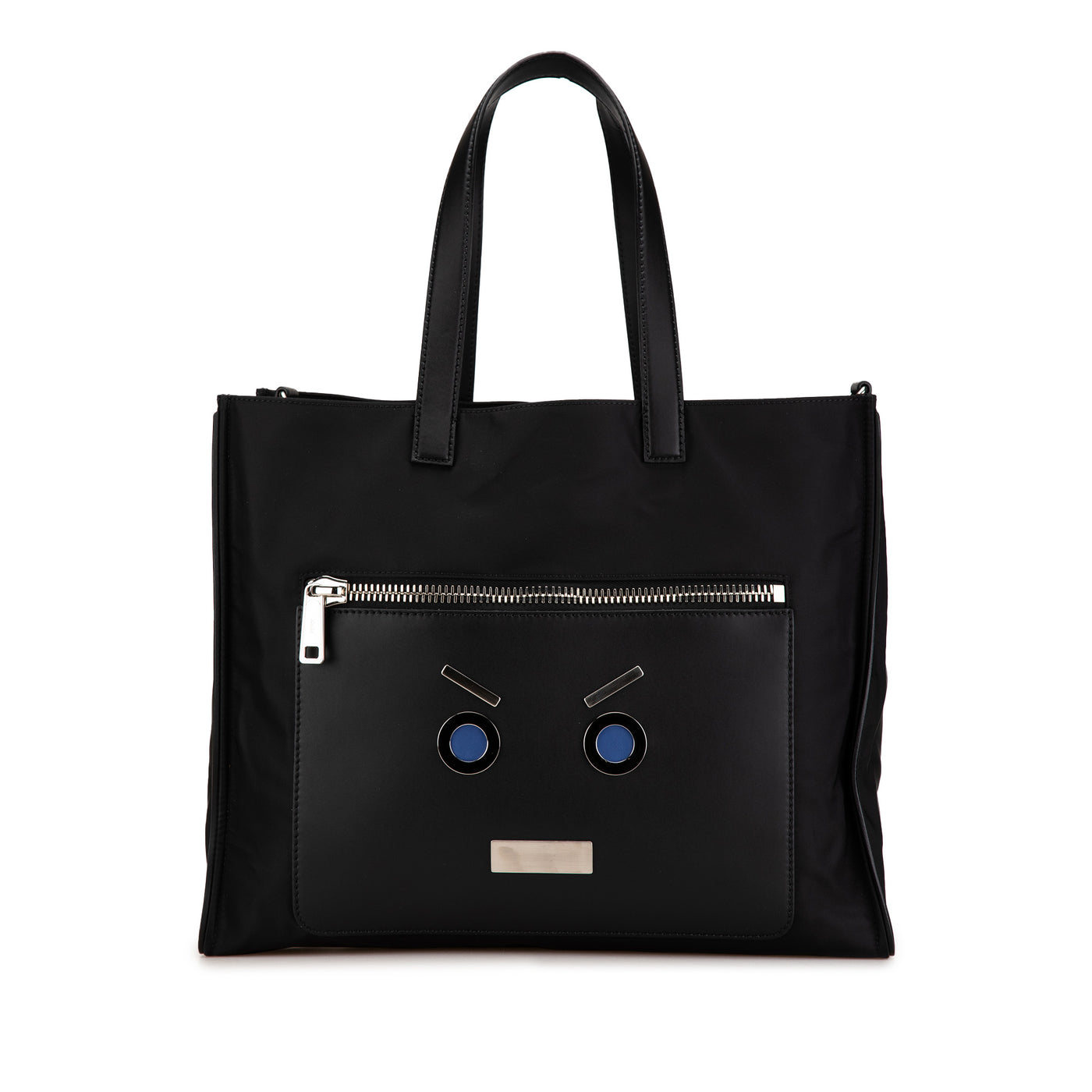 Large Nylon Fendi Faces Tote - Image 1