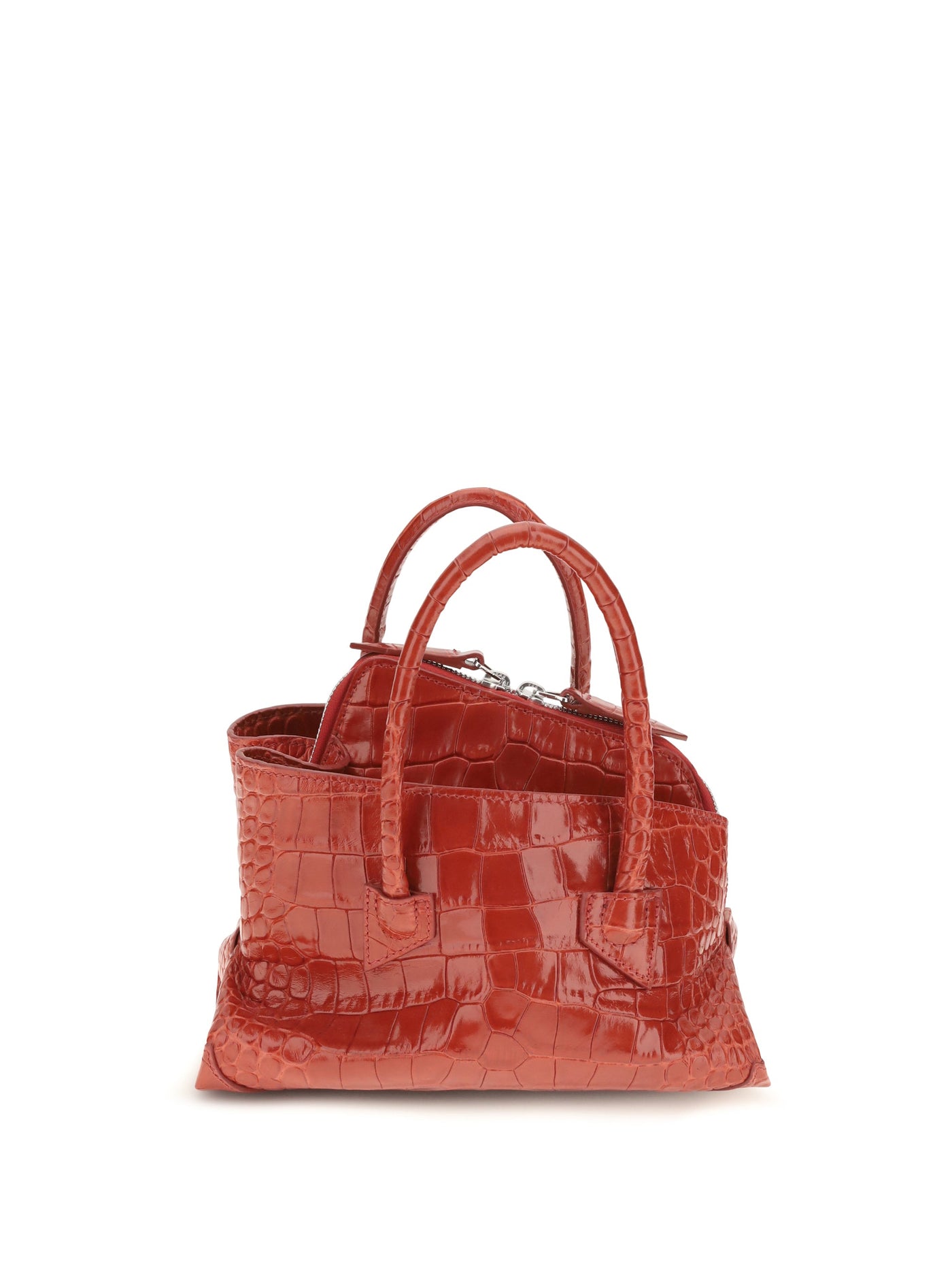 The Attico Top Handle Bag — Red Calf Leather Bos Taurus