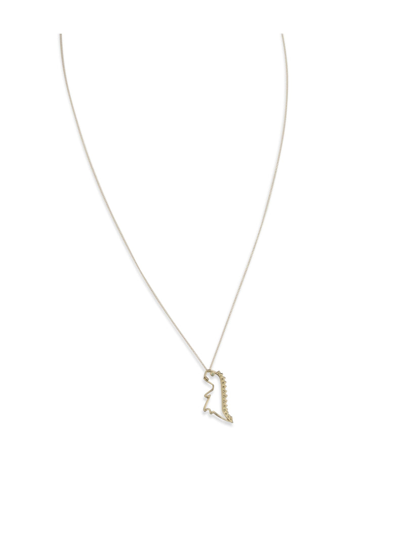 Aliita Dino Esmeralda Necklace — Gold Necklaces