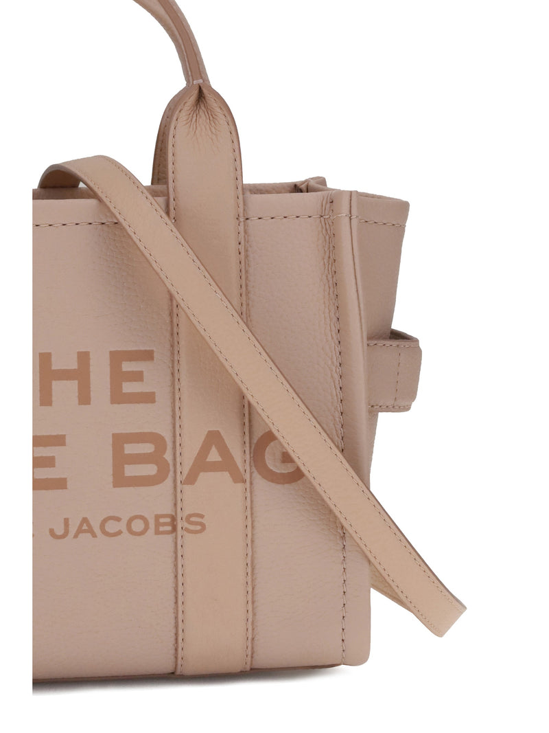 Marc Jacobs Grained Calf Leather Tote Bag — Pink Bos Taurus