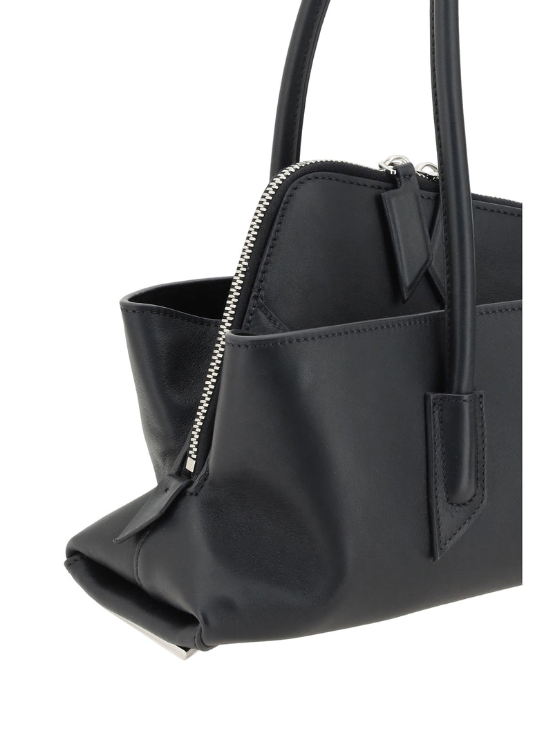 The Attico La Passeggiata Shoulder Bag — White Calf Leather