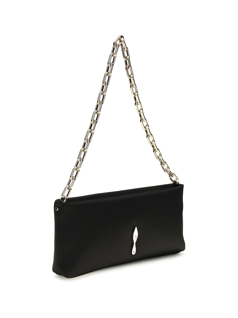 Christian Louboutin Maykimay Shoulder Bag — Black Calf Leather Bos Taurus