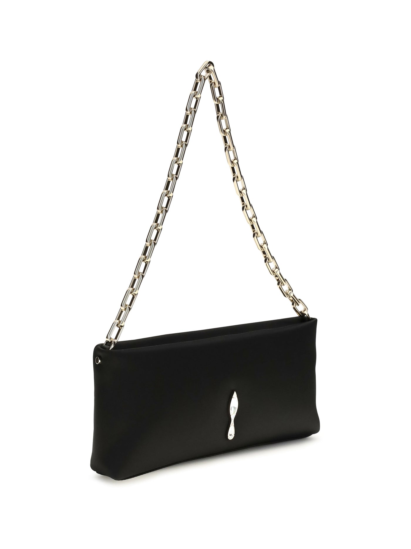 Christian Louboutin Maykimay Shoulder Bag — Black Calf Leather