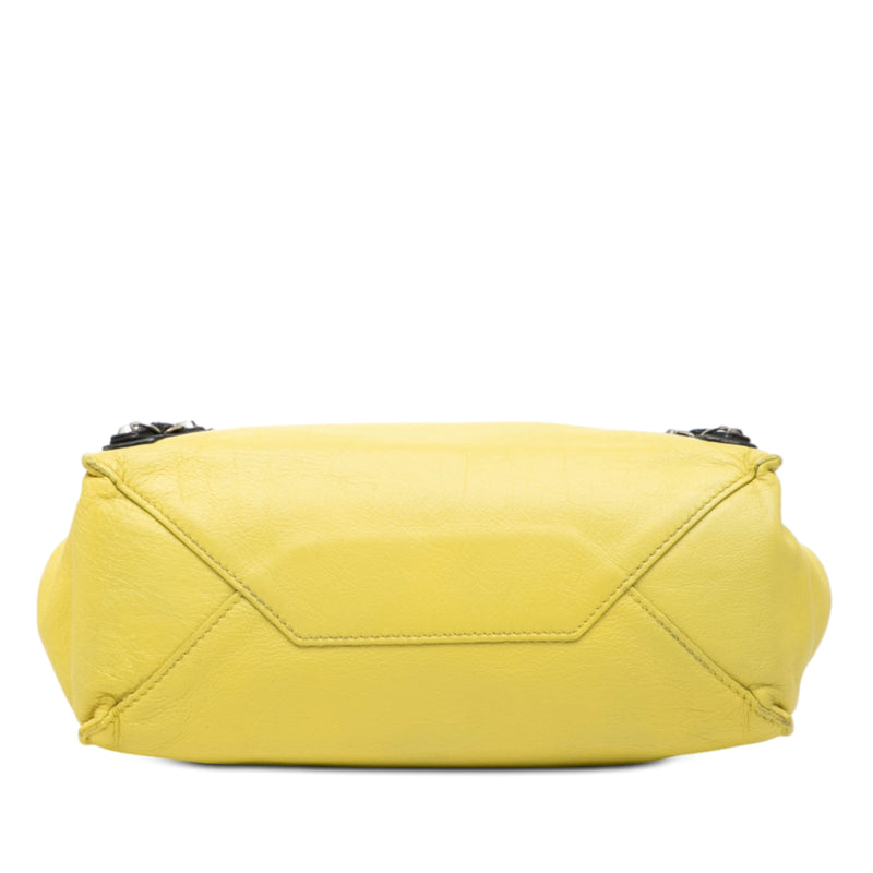 Mini Bicolor Leather Papier A4 Zip Around Tote - Image 3