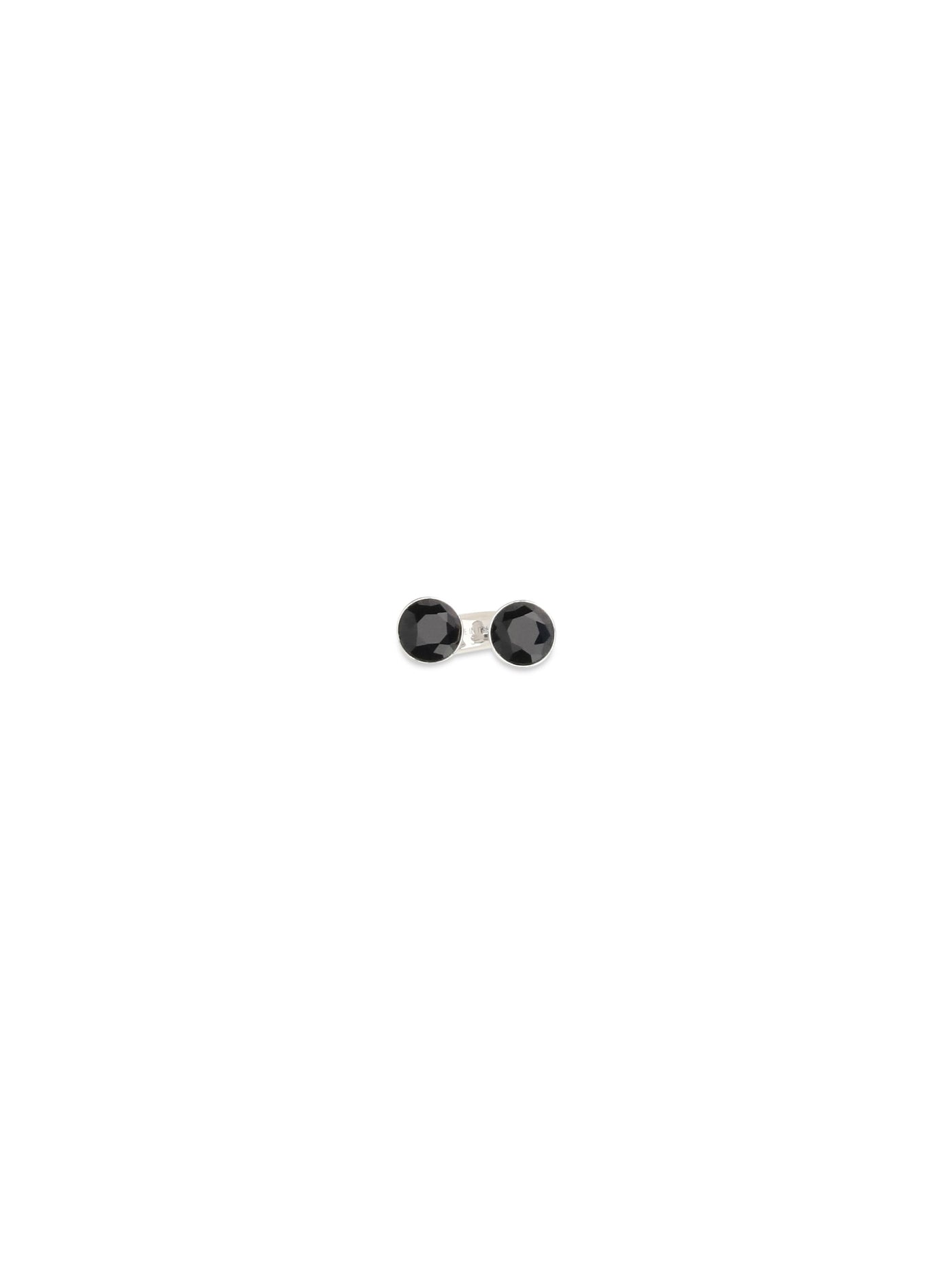 Dries Van Noten Black Stone Ring — Metal Rings