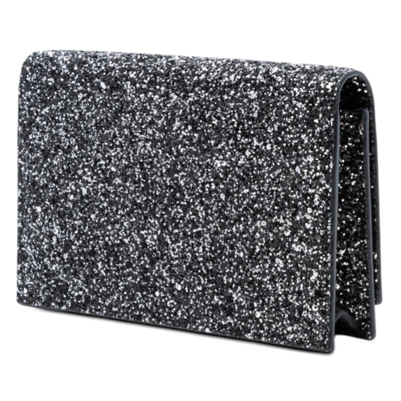 Metallic Glitter Monogram Kate Tassel Chain Wallet - Image 2