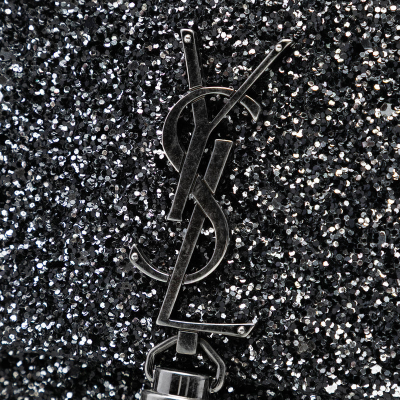 Metallic Glitter Monogram Kate Tassel Chain Wallet - Image 6