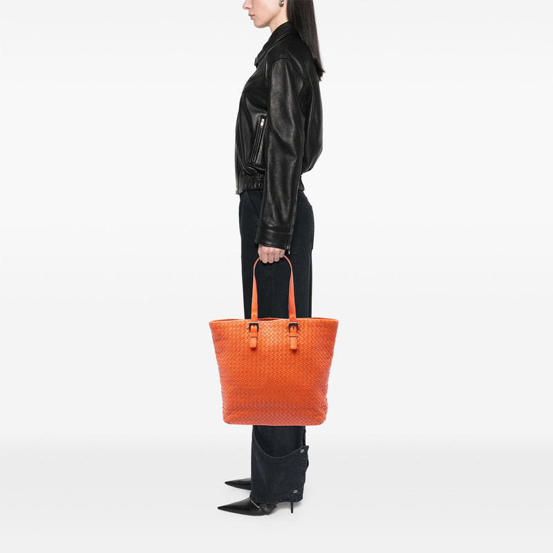 Nappa Intrecciato Belt Strap Tote - Image 7